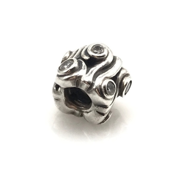 Pandora Clear CZ Day Dream Waves Charm - Picture 4 of 4